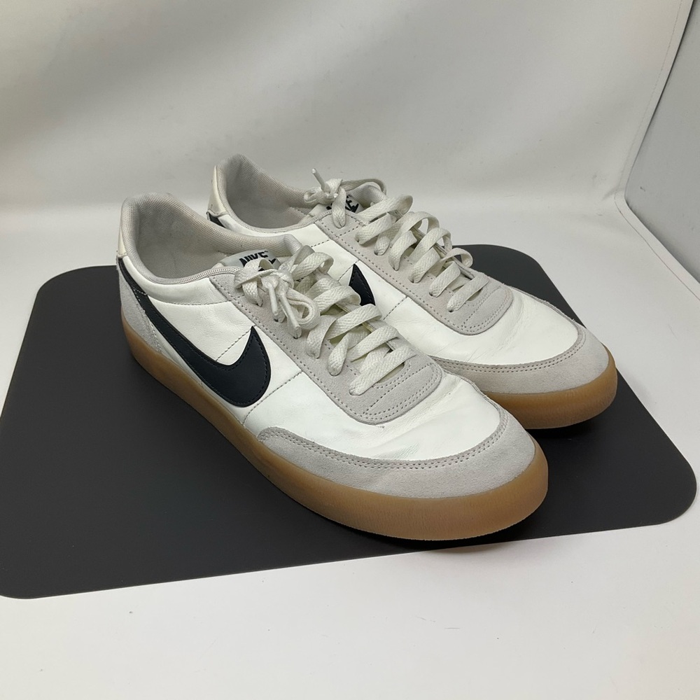 Nike Killshot 2 Men's 10.5 Leather Suede Gum Rubber  White Navy 432997-121